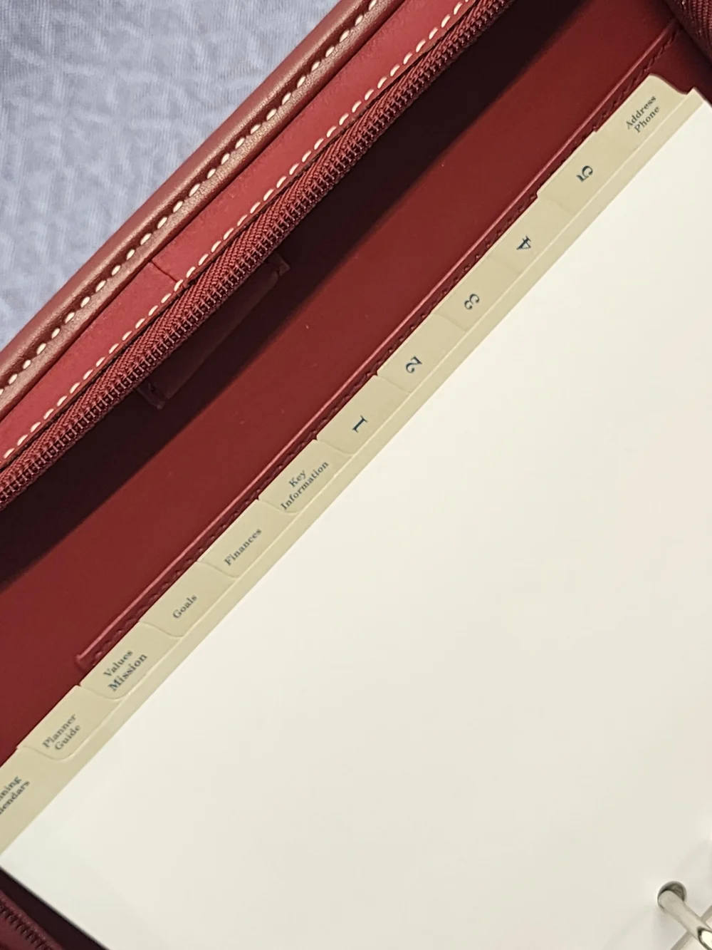 Brand New- Deadstock • Red Leather Planner • Franklin Covey